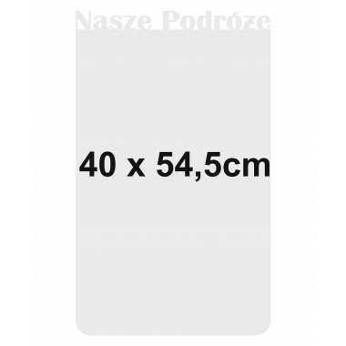 Tablica magnetyczna na magnesy Nasze Podróże #1 - 40x54,5cm